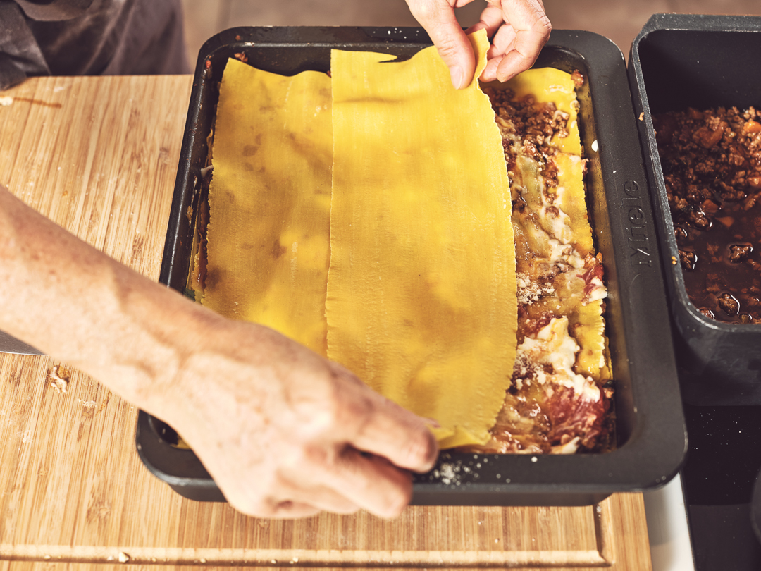 food fotography il companatico per Miele Italia ricette tradizione italiana lasagne composizione